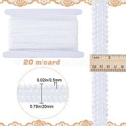 20 м полиэстеровая эластичная кружевная лента с оборками&nbsp;OCOR-GF0003-37F