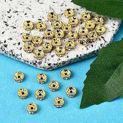 Perline distanziatori strass in ottone&nbsp;X-RB-A014-Z6mm-01G-NF