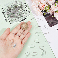 100 шт. крючки для сережек из нержавеющей стали 304&nbsp;STAS-BBC0004-03