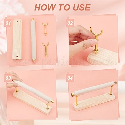 1-уровневые витрины с бархатными кольцами&nbsp;RDIS-WH0016-07A-01