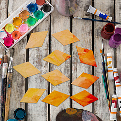 Пустые деревянные кабошоны&nbsp;WOOD-OC0001-19