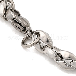 Ожерелья из цепочек из кофейных зерен из нержавеющей стали 304 для женщин&nbsp;NJEW-B134-06C-P