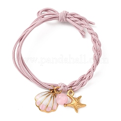 Braccialetti con ciondoli in acciaio inossidabile 304&nbsp;BJEW-B170-01G-01