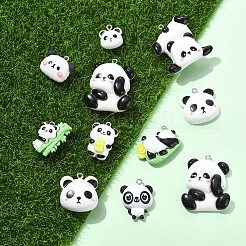 18 шт. 9 цвета непрозрачные подвески из смолы&nbsp;CRES-YW0002-79