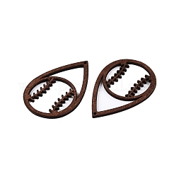 Grands pendentifs en bois de peuplier naturel&nbsp;WOOD-N016-39