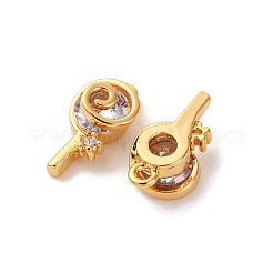 Латунные микро проложить кубического циркония подвески&nbsp;KK-K382-25G-03