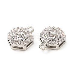 Латунные микро проложить кубического циркония подвески&nbsp;KK-E071-13P