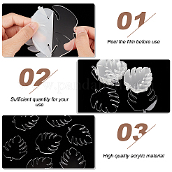 20 Stück Acryl-Tischkarten für die Hochzeit&nbsp;AJEW-GA0006-39B