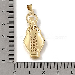 Pendentifs en laiton zircon cubique transparent&nbsp;KK-C262-46G