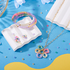 70г 7 цвета стеклянных бусин&nbsp;SEED-TA0001-54