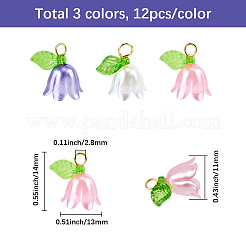 36шт 3 цвета акриловые подвески&nbsp;KY-SC0002-45