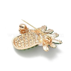 Рождественская брошь из сплава со стразами для рюкзака&nbsp;LS-JEWB-I045-01KCG-02