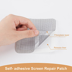 28 шт. 4 стиля самоклеящиеся заплатки для ремонта пластиковых оконных экранов&nbsp;DIY-DR0001-51