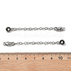 Ottone smalto abs imitazione perla fine con catena&nbsp;KK-B129-27P-02