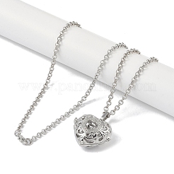 Латунь горный хрусталь кулон ожерелья&nbsp;NJEW-G089-16I-P