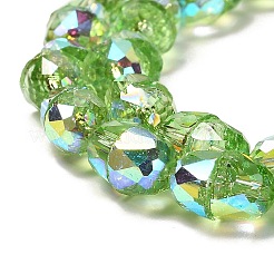 Стеклянные бусины с гальваническим покрытием &nbsp;EGLA-D030-04F