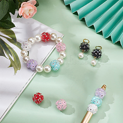 12шт 6 цвета бусины из полимерной глины ручной работы&nbsp;CLAY-PH0002-10