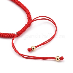 Fabrication de bracelet en fil de nylon tressé réglable&nbsp;AJEW-JB00714-03
