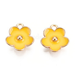 Подвески из эмалевого сплава с покрытием из легкого золота&nbsp;ENAM-R136-16G