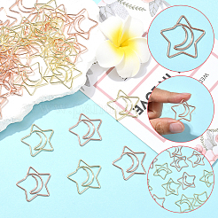 40 шт. 2 цвета железные скрепки&nbsp;AJEW-SP0002-98A