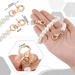 2 шт. лямки для сумок из АБС-пластика с имитацией жемчуга&nbsp;AJEW-PH0003-99A