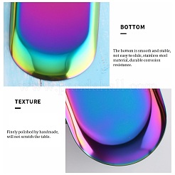 Овальная пластина для демонстрации ювелирных изделий из нержавеющей стали 430&nbsp;LS-STAS-P289-03G