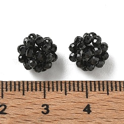 Perle intrecciate di spinello nero naturale&nbsp;GG-CBA2E9C-F26-01