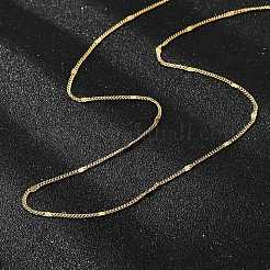 Латунь цепи ожерелья&nbsp;X-MAK-L009-12G