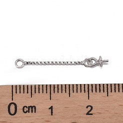 Anlaufgeschützte trendige rhodinierte 925 Sterling Silber Ohrstecker&nbsp;STER-M088-26B