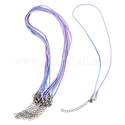 10 collana in cotone e cordino metallico&nbsp;NJEW-TAC0056
