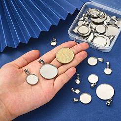 35 шт. 7 стиля подвески-кабоншоны из нержавеющей стали 304&nbsp;STAS-CJ0002-16