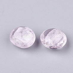 Argento fatti a mano perle di vetro MURANO&nbsp;SLF12MMY-1M
