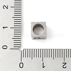 Европейские бусины из нержавеющей стали 201&nbsp;LS-STAS-M058-01P-P