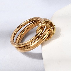 Кольца из нержавеющей стали 304&nbsp;RJEW-Z133-01C-01G