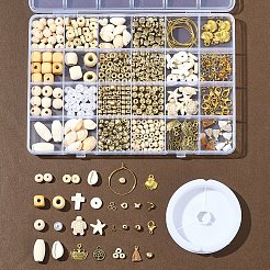 Наборы для изготовления браслетов из синтетической бирюзы&nbsp;DIY-FS0007-67