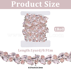 1 ярд железных цепочек со стразами&nbsp;DIY-CY0002-03