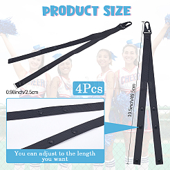 4 шт. полиэстеровые ремешки для держателей помпонов для аксессуаров для чирлидинга&nbsp;AJEW-CN0003-10