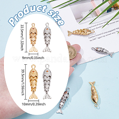 8шт 4 цвета латунные подвески&nbsp;KK-ME0003-46B