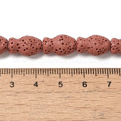 Бусы из натуральной лавы&nbsp;G-U007-01H