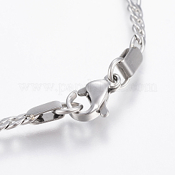 Bracciali a maglie in acciaio inossidabile 304 anti-ossidazione&nbsp;BJEW-H572-01P