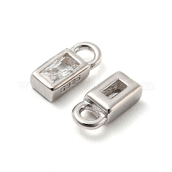 925 ciondolo in argento sterling placcato in vero platino rodiato&nbsp;STER-K176-03E-P
