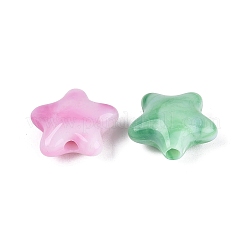 Perles acryliques opaques de deux tons&nbsp;OACR-Q199-31