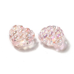 Прозрачные акриловые бусины в виде вафель&nbsp;OACR-E016-01B