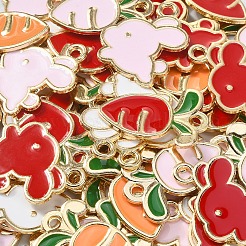 60шт 6 стиля подвески из сплава с эмалью&nbsp;ENAM-CJ0003-19