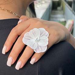 Manchette ouverte en alliage de zinc et strass pour femmes&nbsp;MI0617-2