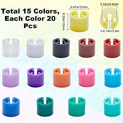 300 stücke 15 farben blank kunststoff kleidung hosen marker farbige kleiderbügel code clip&nbsp;KY-CP0001-05