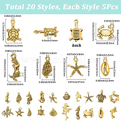 5 комплект подвесок из сплава в тибетском стиле&nbsp;DIY-SC0029-59AG