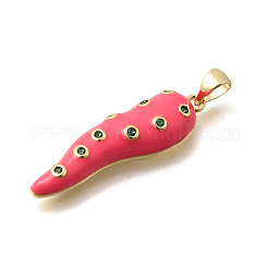 Ottone micro spianare pendenti zirconi&nbsp;KK-C255-07G-04