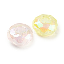 УФ-покрытие Радужные переливающиеся акриловые европейские бусины&nbsp;MACR-P040-01