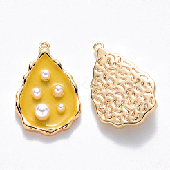 Латунь эмаль подвески&nbsp;KK-T049-053G-05-NF